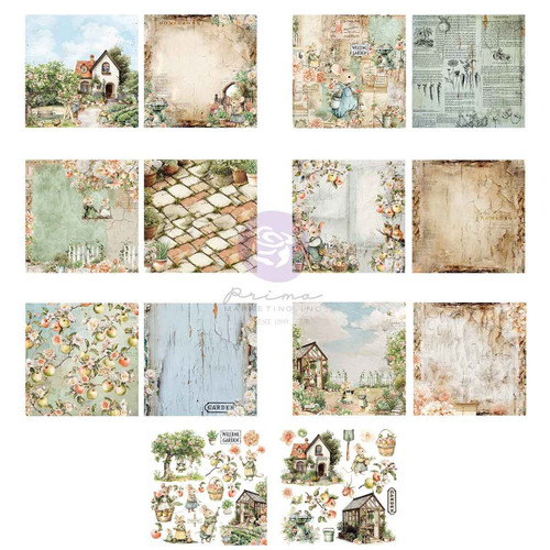 Prima Double-Sided Paper Pad 6"X6" 26/Pkg-Homegrown - 5A003T3S-1HPJD
