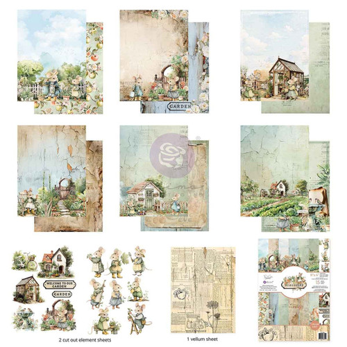 Prima Double-Sided Paper Pad 6"X8" 15/Pkg-Homegrown - 5A003T49-1HPJG