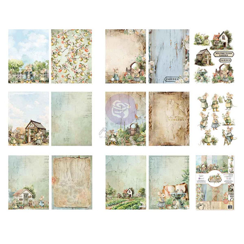 Prima Double-Sided Paper Pad 6"X8" 15/Pkg-Homegrown - 5A003T49-1HPJG Prima Double-Sided Paper Pad 6"X8" 15/Pkg-Homegrown - 5A003T49-1HPJG