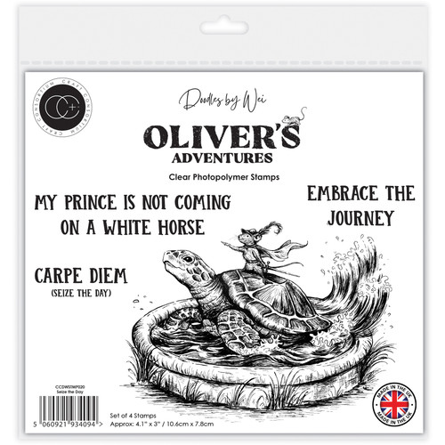 Craft Consortium Photopolymer A6 Stamp Set-Seize the Day - 5A003TH1-1HQDN - 5060921934094