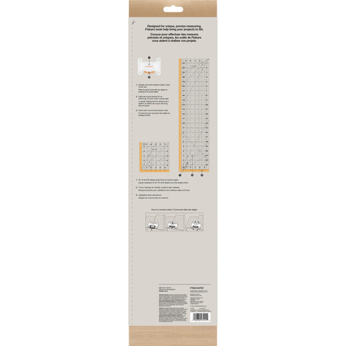 Fiskars Ruler & Connector Set 3 Pieces-Ruler & Connector Set - 5A003KQ4-1HG4R