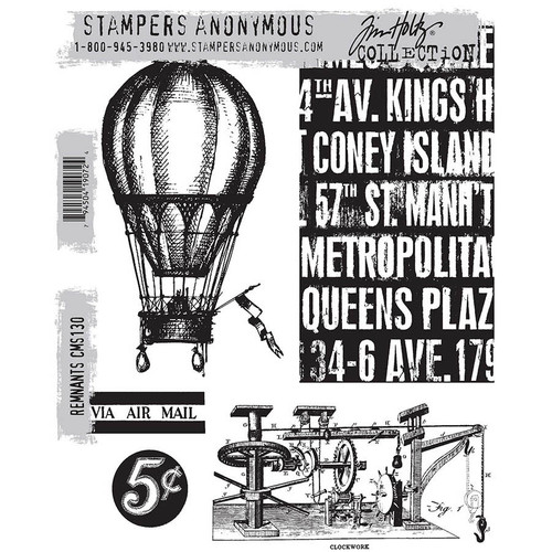 Tim Holtz Cling Stamps 7"X8.5"-Remnants - CMS-130 - 794504190724