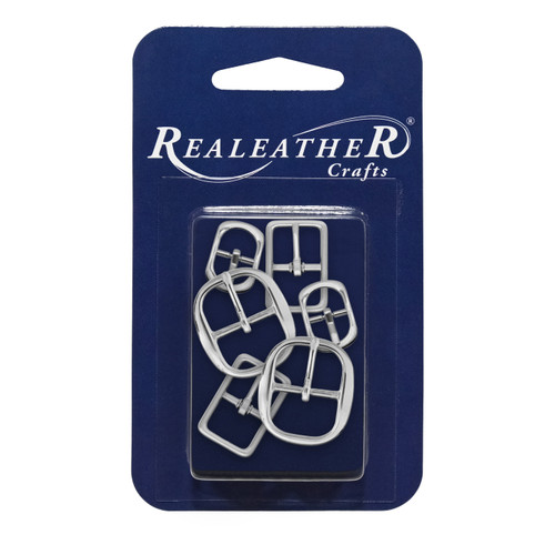 Realeather Crafts Assorted Small Buckles-Realeather Crafrts Assorted SMBuckles - 5A003TSR-1HQNY - 870192018646