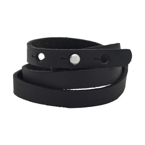 3 Pack - Realeather Crafts Leather Wrap Bracelet-Realeather Crafts Leather Wrap Bracelet - 5A003TSS-1HQP5