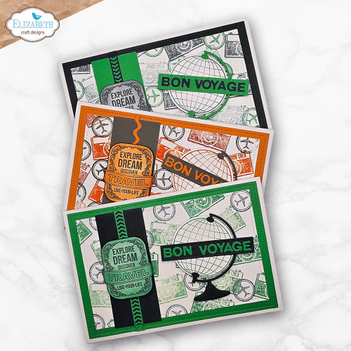 Elizabeth Crafts Stamp And Die Set-Let's Go! - 5A003TGK-1HQDG