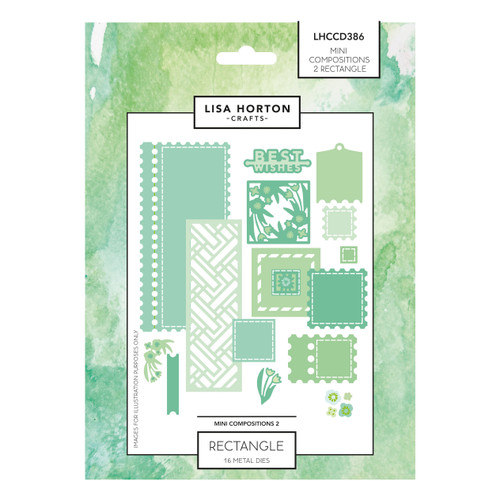 Lisa Horton Crafts Die Set-Mini Compositions Rectangle - 5A003V9T-1HR2F - 780627351821