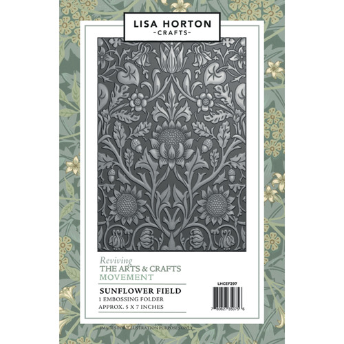 Lisa Horton The Arts&Crafts Movement Embossing Folder-Sunflower Field - 5A003VB5-1HR21 - 780627350756