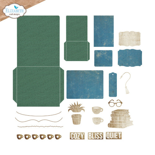 Elizabeth Crafts Metal Dies-Library Pockets & Accessories - 5A003TGC-1HQDH