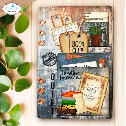 Elizabeth Crafts Metal Dies-Library Pockets & Accessories - 5A003TGC-1HQDH