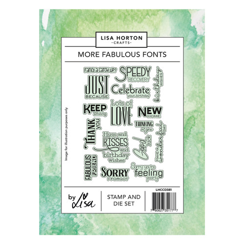 Lisa Horton Crafts Dies-More Fabulous Fonts - 5A003V9D-1HR1W - 780627351777