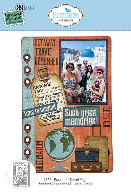 Elizabeth Crafts Metal Dies-Rounded Travel Page - 5A003TG9-1HQDD - 741527319564