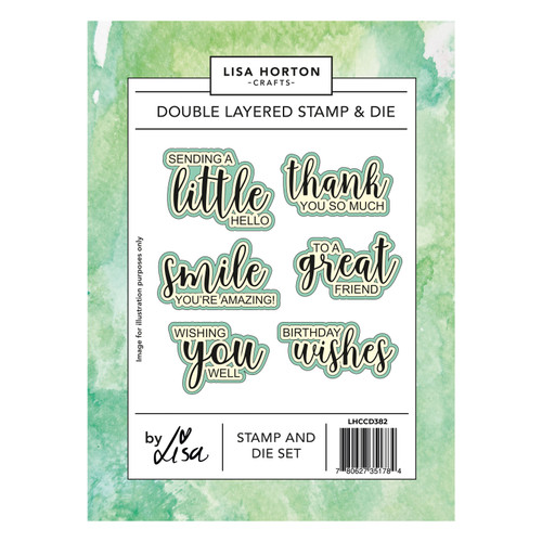 Lisa Horton Crafts Stamp and Die Set-Double Layered - 5A003V9C-1HR2L - 780627351784