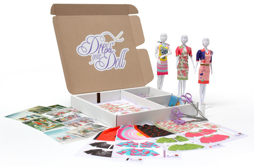 DRESS YOUR DOLL Fashion Designer DIY Doll Clothes Sewing Set for 12 inch Dolls Group Activities Art & Craft Kit for Kids Party Craft Kits Classroom Must Haves