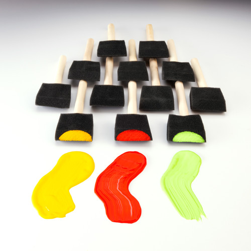 3 Pack - Foam Brushes 12/Pkg-2" Width - RFOMW12