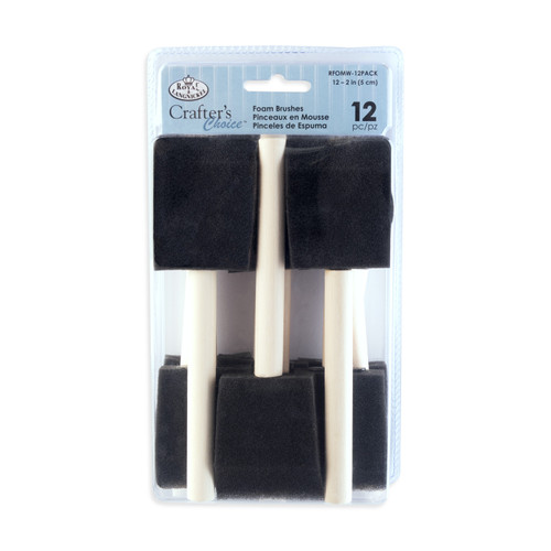 Foam Brushes 12/Pkg-2" Width - RFOMW12 - 090672335531