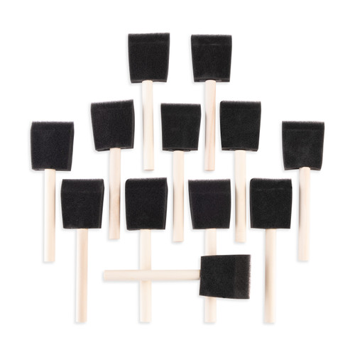 Foam Brushes 12/Pkg-2" Width - RFOMW12