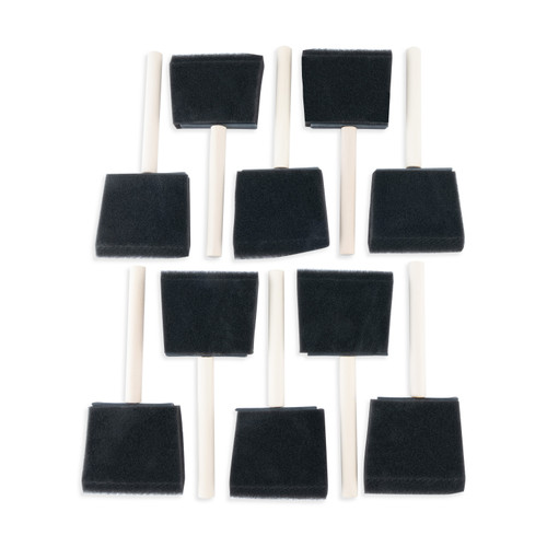 3 Pack - Foam Brushes 10/Pkg-3" Width - RFOMW10