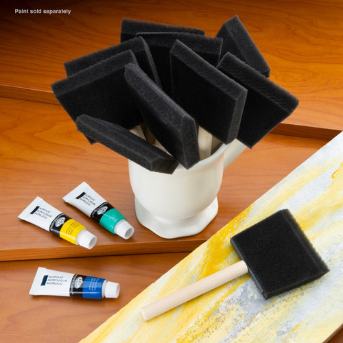 3 Pack - Foam Brushes 10/Pkg-3" Width - RFOMW10