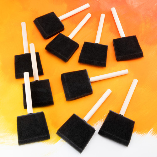 3 Pack - Foam Brushes 10/Pkg-3" Width - RFOMW10