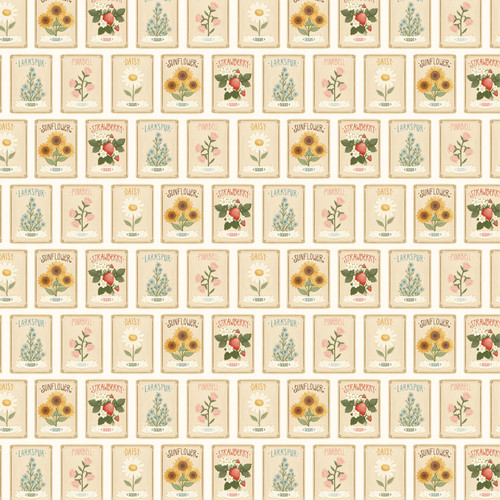 25 Pack - Carta Bella Home Sweet Home Cardstock 12"X12"-Favorite Flower Seeds - 5A003W7N-1HRV7
