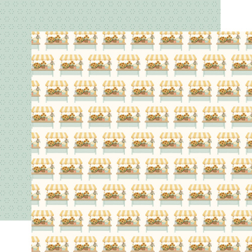 25 Pack - Carta Bella Home Sweet Home Cardstock 12"X12"-Flower Stand - 5A003W7V-1HRV6 - 810220754948