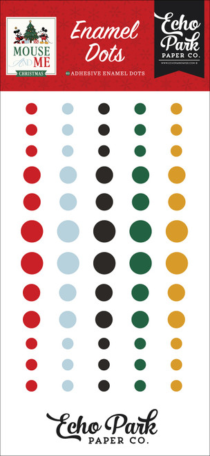 3 Pack - Echo Park Enamel Dots-Mouse And Me Christmas - 5A003W2T-1HRP7 - 810220750032