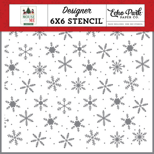 3 Pack - Echo Park Stencil 6"X6"-Seasonal Snowflakes - 5A003W3Q-1HRPJ - 810220752487