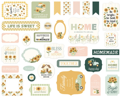 3 Pack - Carta Bella Ephemera-Home Sweet Home - 5A003W7Z-1HRVB