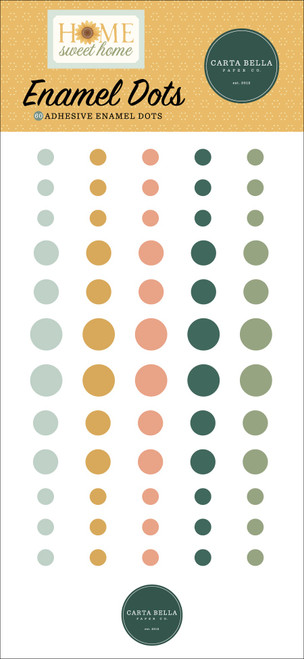 3 Pack - Carta Bella Enamel Dots-Home Sweet Home - 5A003W7M-1HRVM - 810220755129