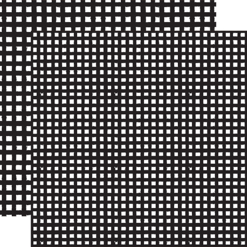 25 Pack - Echo Park Watercolor Gingham Christmas Cardstock 12"X12"-Black - 5A003W2J-1HRNQ - 810208648191