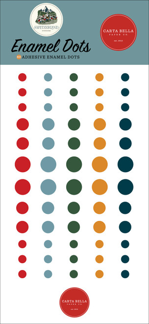 3 Pack - Carta Bella Enamel Dots-Switzerland - 5A003WBX-1HRYD - 810220753118