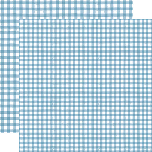 25 Pack - Echo Park Watercolor Gingham Winter Cardstock 12"X12"-Sky - 5A003W2L-1HRNP - 810208648108
