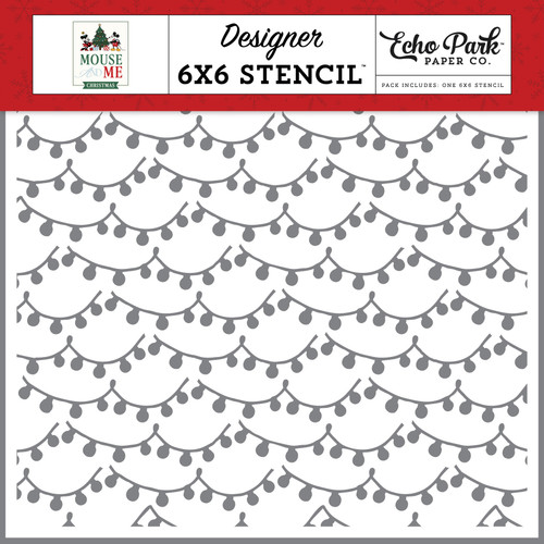 3 Pack - Echo Park Stencil 6"X6"-Holiday Lights - 5A003W3X-1HRNV - 810220752494