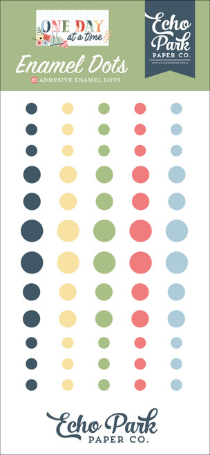 3 Pack - Echo Park Enamel Dots-One Day At A Time - 5A003WCN-1HRZ3 - 810220753811