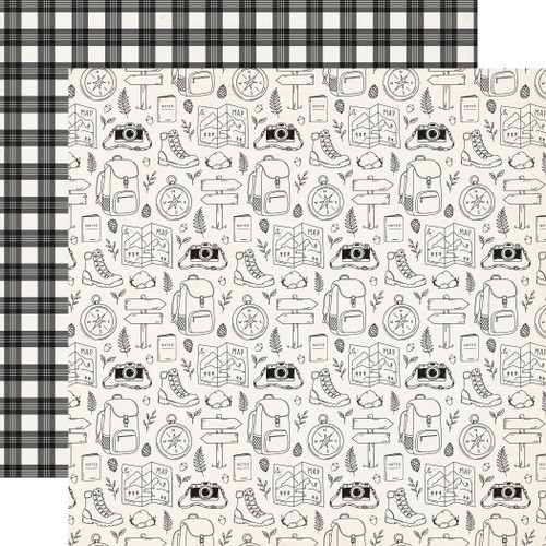 25 Pack - Carta Bella Great Outdoors Cardstock 12"X12"-Take A Hike - 5A003W8V-1HRVZ - 810220755228