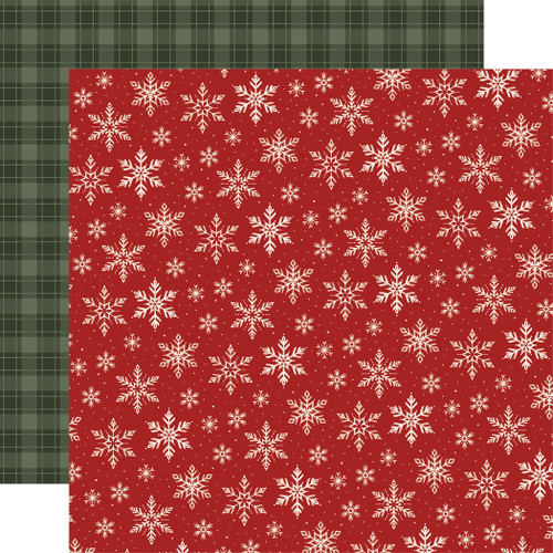 25 Pack - Carta Bella Have A Beary Christmas Cardstock 12"X12"-Snuggly Snowflakes - 5A003W1H-1HRM0 - 810220751688