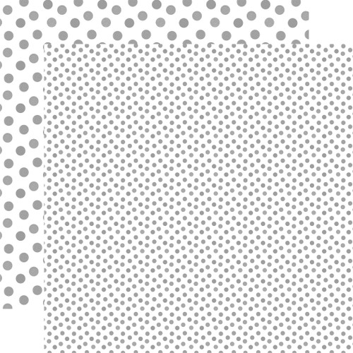 25 Pack - Echo Park Watercolor Polka Dots Cardstock 12"X12"-Light Gray - 5A003W4L-1HRQ9 - 810208648337