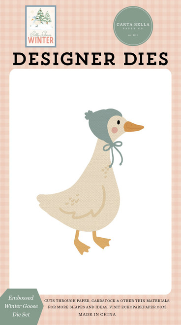 3 Pack - Carta Bella Die Set-Embossed Winter Goose - 5A003W6X-1HRTM - 810220755686