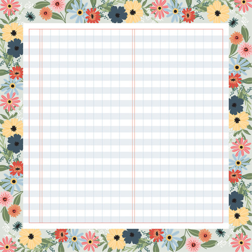 25 Pack - Echo Park One Day At A Time Cardstock 12"X12"-August - 5A003WCH-1HRZJ