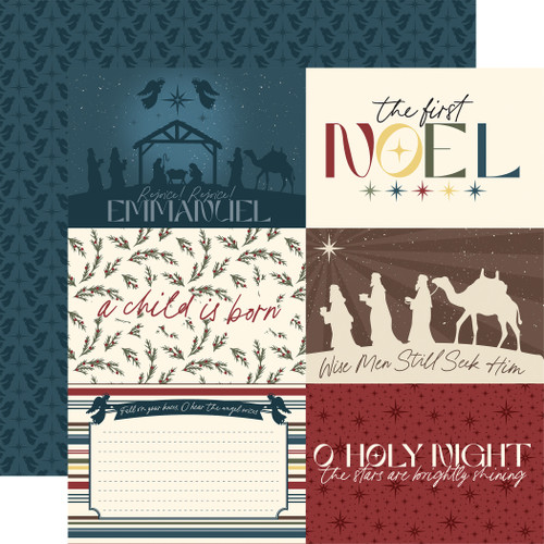25 Pack - Echo Park Joy To The World Cardstock 12"X12"-6x4 Journaling Cards - 5A003W28-1HRMV - 810220753958