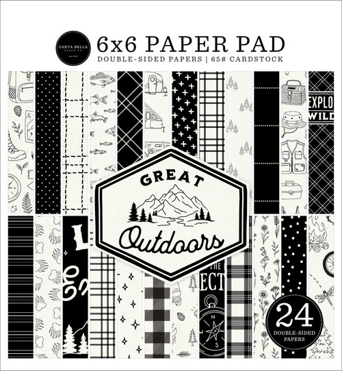 3 Pack - Carta Bella Double Sided 6x6 Paper Pad-Great Outdoors 6x6 Paper Pad - 5A003W8N-1HRVY - 810220755358