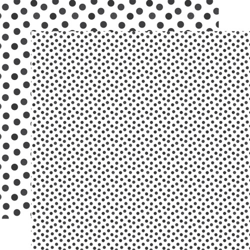 25 Pack - Echo Park Watercolor Polka Dots Cardstock 12"X12"-Black - 5A003W4Q-1HRQS - 810208648405