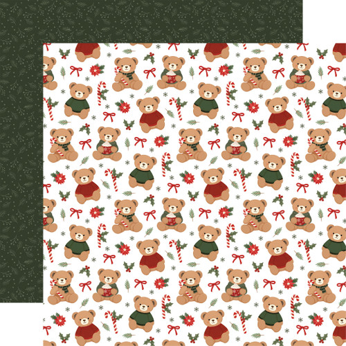 25 Pack - Carta Bella Have A Beary Christmas Cardstock 12"X12"-Festive Treats - 5A003W1H-1HRLP - 810220751725