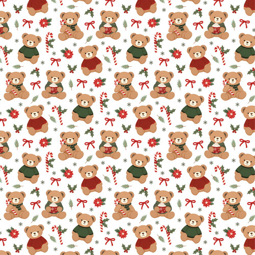 25 Pack - Carta Bella Have A Beary Christmas Cardstock 12"X12"-Festive Treats - 5A003W1H-1HRLP