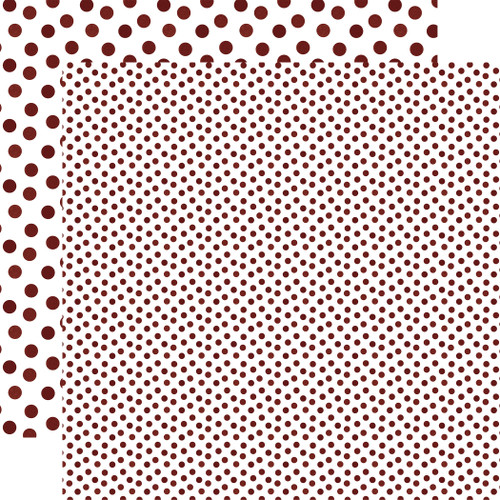 25 Pack - Echo Park Watercolor Polka Dots Cardstock 12"X12"-Burnt Red - 5A003W44-1HRQC - 810208648221