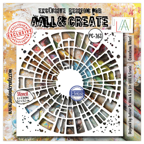 3 Pack - AALL And Create Stencil 6"X6"-Bubble Field - 5A003WFQ-1HS23 - 5061097790927