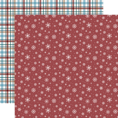 25 Pack - Echo Park Wonderful Winter Days Cardstock 12"X12"-Sparkly Snowflakes - 5A003W5F-1HRRR - 810220753361