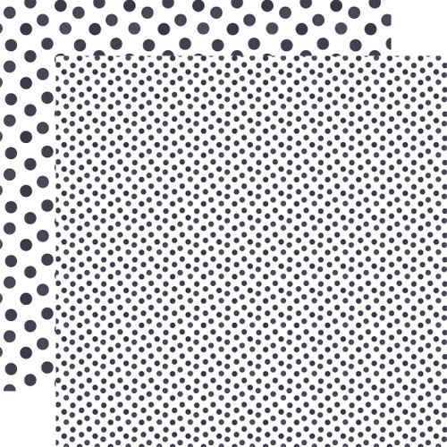 25 Pack - Echo Park Watercolor Polka Dots Cardstock 12"X12"-Navy - 5A003W4B-1HRQG - 810208648290