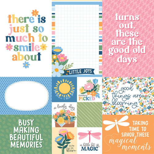 25 Pack - Echo Park Dragonfly Cardstock 12"X12"-Multi Journaling Cards - 5A003WDL-1HS0D