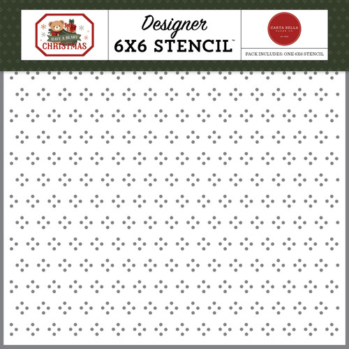 3 Pack - Carta Bella Stencil 6"X6"-Dashing Dots - 5A003W1Q-1HRLW - 810220751879